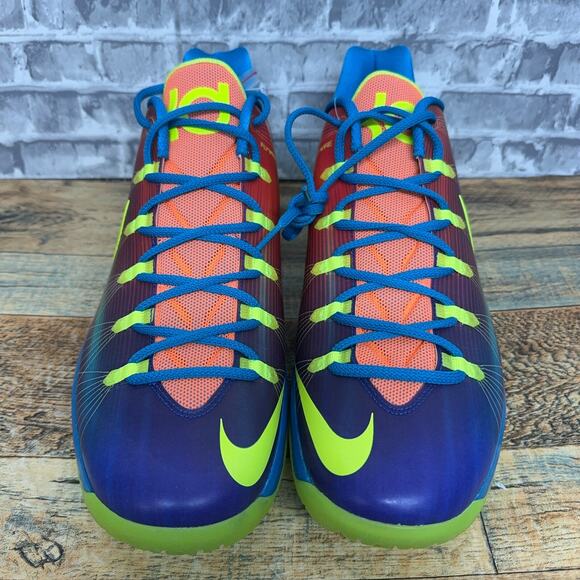 Nike KD V 5 Elite EYBL Multicolor 2013 Basketball 585386-900 Mens Size 15 New - Picture 3 of 8